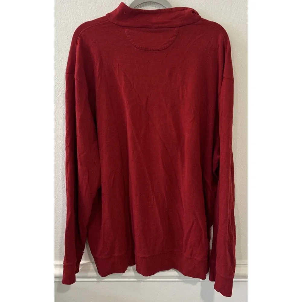 Polo Ralph‎ Lauren Men's Sweater Large Pullover 1/4 Zip Red Size XXL